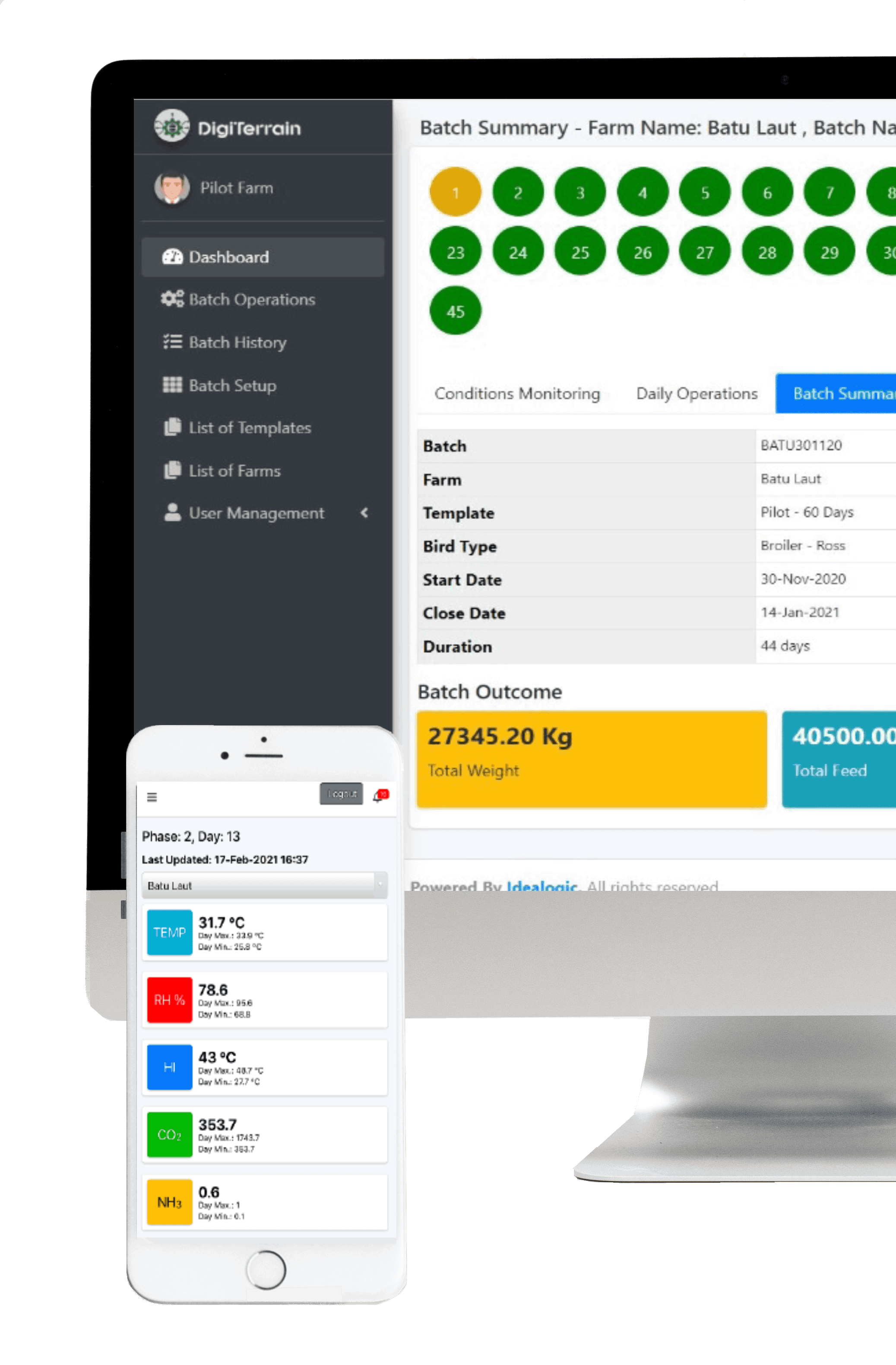 screen of DigiTerrain analytics